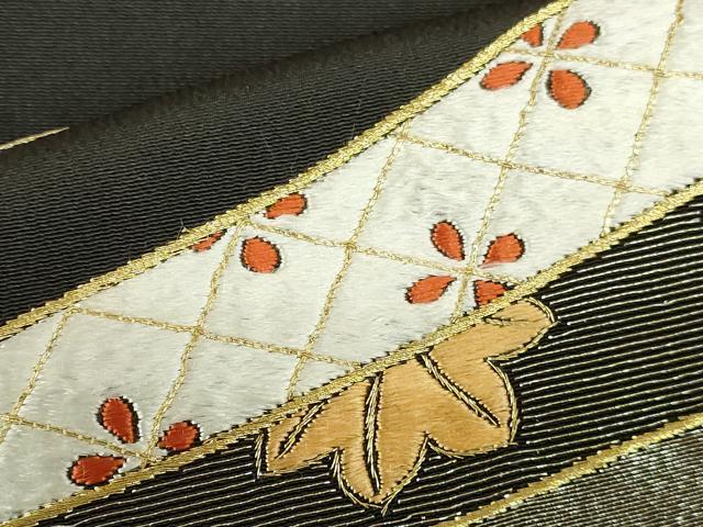 平和屋着物▼豪華黒留袖　総刺繍　花熨斗文　金糸　正絹　逸品　DABH0549op