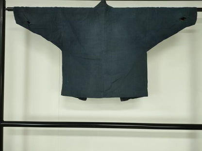 平和屋着物▼男性　アンティーク　大正ロマン　半纏　法被　昭和レトロ　年代物　綿　逸品　DABH0553op