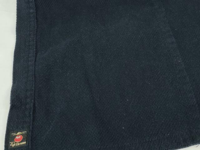 平和屋着物▼男性　アンティーク　大正ロマン　火消し半纏　刺し子織　昭和レトロ　消防団　年代物　綿　逸品　DABH0555op
