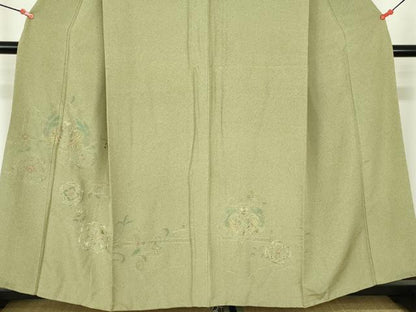 平和屋着物▼中国三大刺繍　スワトウ刺繍　汕頭刺繍　総刺繍　訪問着　正倉院鳳凰花文　正絹　逸品　DABH0568op