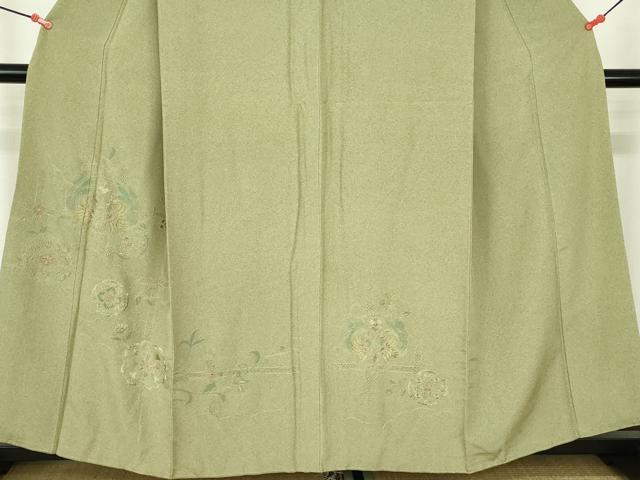 平和屋着物▼中国三大刺繍　スワトウ刺繍　汕頭刺繍　総刺繍　訪問着　正倉院鳳凰花文　正絹　逸品　DABH0568op