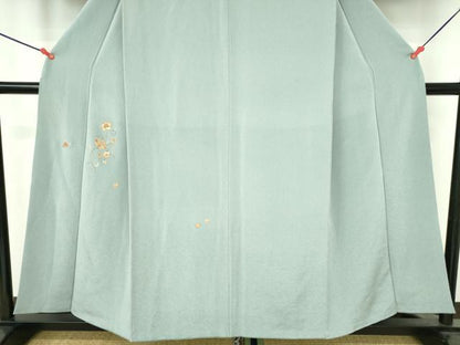 平和屋着物●訪問着　駒刺繍　総刺繍　更紗花文　鬼しぼ縮緬　金糸　正絹　逸品　DABH0569op