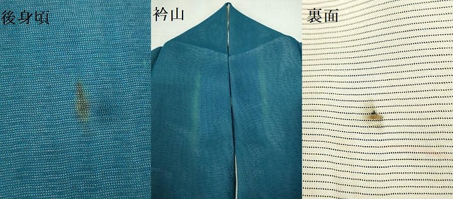 平和屋着物▽訪問着　無双　紗袷　紗×絽　杜若　カキツバタ　正絹　逸品　DABH0574op