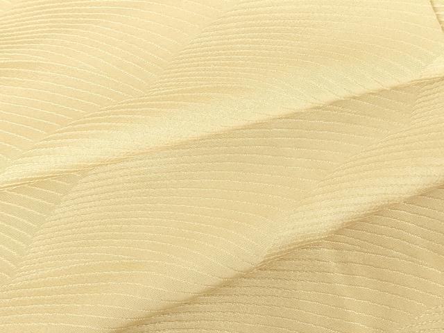 平和屋着物●上質な色無地　流水地紋　蜂蜜色　鈴乃屋扱い　正絹　逸品　DABH0582op