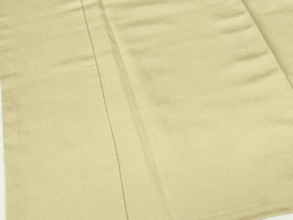 平和屋着物●上質な色無地　蒸栗色　ロング丈　正絹　逸品　DABH0585op