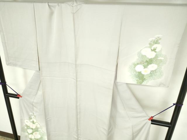 平和屋着物●訪問着　刺繍　菊　暈し染め　金彩　正絹　逸品　DABH0587op