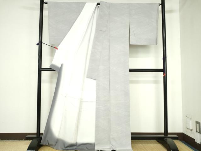 平和屋着物●上質な小紋　霞文　金彩　正絹　逸品　DABH0595op