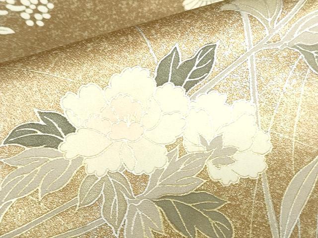 平和屋着物●訪問着　草花　金銀彩　正絹　逸品　DABH0604op