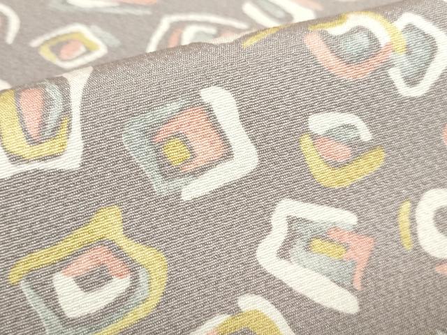 平和屋着物●上質な小紋　抽象文様　松屋扱い　正絹　逸品　DABH0607op