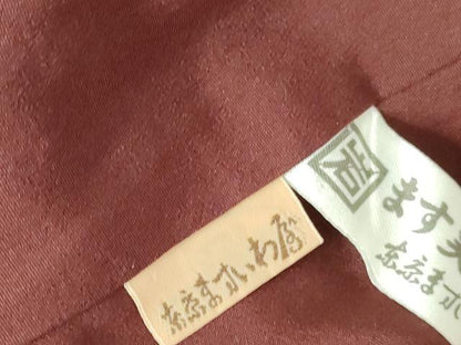 平和屋着物●江戸小紋　万筋　紫水晶色×葡萄鼠色　ますいわ屋扱い　正絹　逸品　DABH0609op