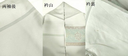 平和屋着物●訪問着　横段花文　正絹　逸品　DABH0612op