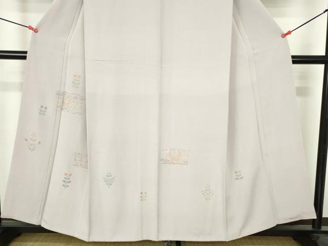 平和屋着物●豪華色留袖　総刺繍　花鳥文　金糸　正絹　逸品　DABH0614op