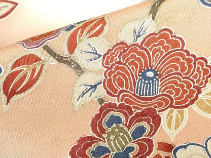 平和屋着物●訪問着　草花松文　暈し染め　金彩　ますいわ屋扱い　正絹　逸品　DABH0615op