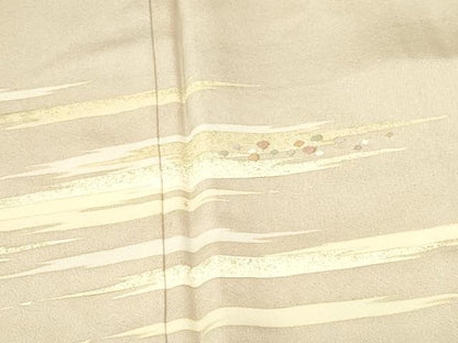 平和屋着物●訪問着　刺繍　箔散らし　霞文　金彩　正絹　逸品　DABH0624op