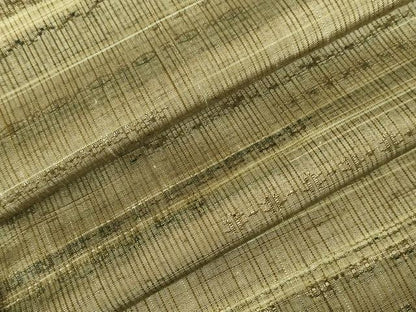 平和屋着物▽上質な紬　単衣　横段文　正絹　逸品　DABH0634op
