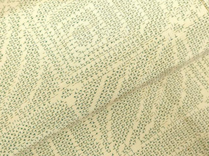 平和屋着物▽上質な紬　単衣　抽象文様　正絹　逸品　DABH0637op