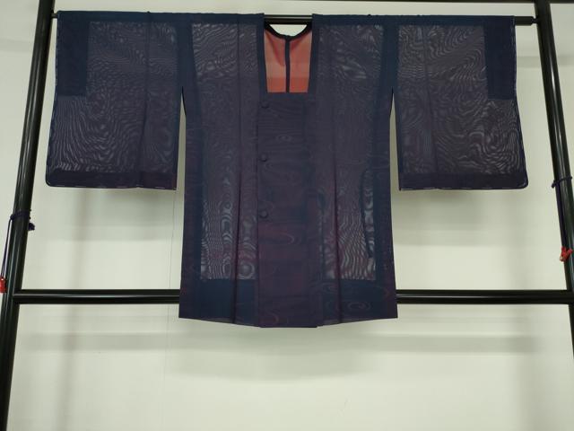 平和屋着物▽道行コート　スリーシーズン　春夏秋　塵除け　流水文　正絹　逸品　DABH0643op