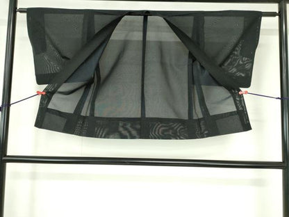 平和屋着物▽羽織　スリーシーズン　春夏秋　塵除け　干割れ文　黒地　正絹　逸品　DABH0644op