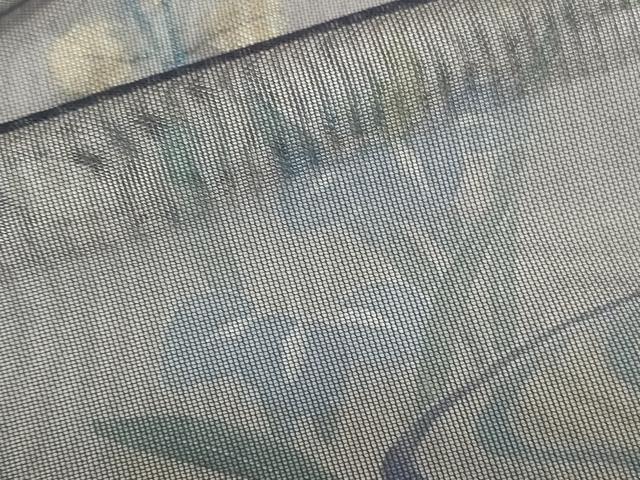 平和屋着物▽訪問着　無双　紗袷　紗×紗　草花　正絹　逸品　DABH0652op