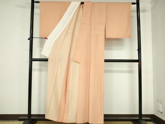 平和屋着物▽江戸小紋　単衣　縞　正絹　逸品　DABH0656op