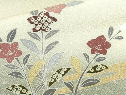 平和屋着物●訪問着　籬花文　暈し染め　金彩　正絹　逸品　DABH0677op