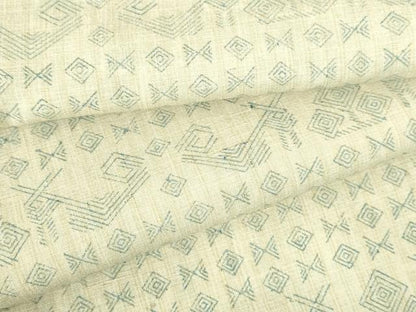 平和屋着物●上質な紬　幾何学文様　正絹　逸品　DABH0682op