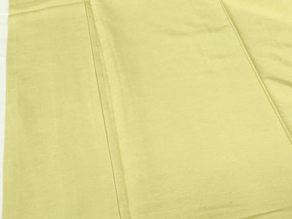 平和屋着物●上質な紬　青朽葉色　正絹　逸品　DABH0684op