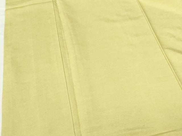 平和屋着物●上質な紬　青朽葉色　正絹　逸品　DABH0684op