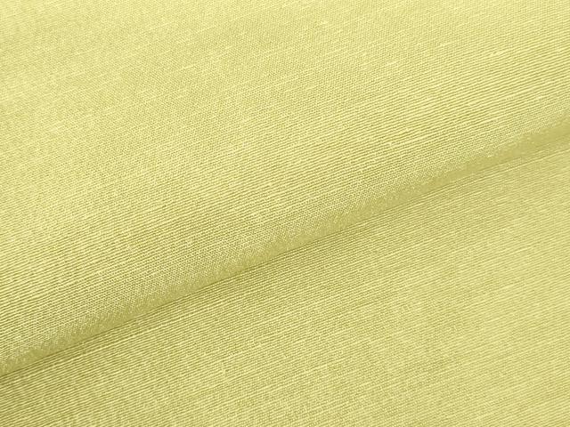 平和屋着物●上質な紬　青朽葉色　正絹　逸品　DABH0684op