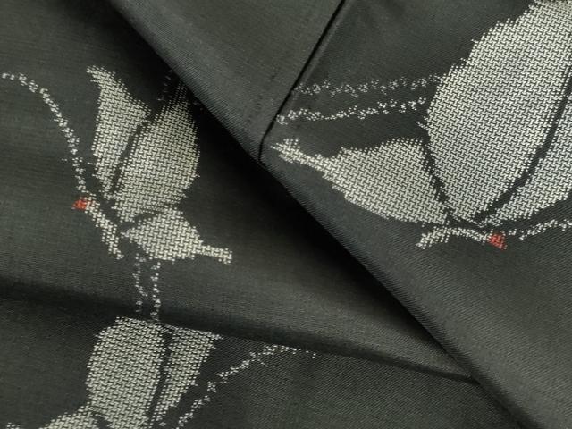 平和屋着物●上質な紬　舞蝶文　背抜き仕立て　正絹　逸品　DABH0689op