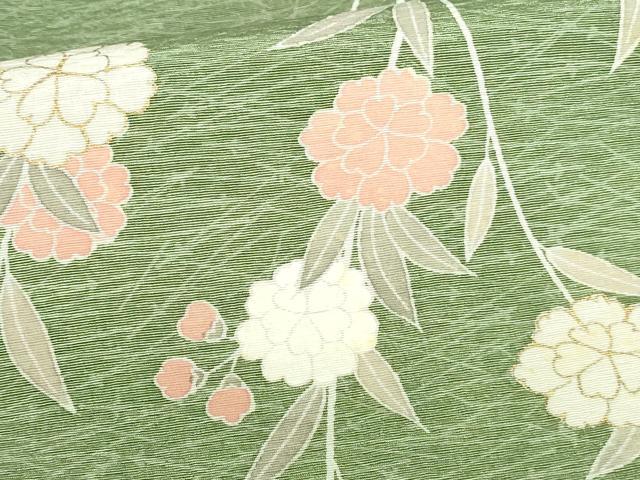 平和屋着物●訪問着　枝垂れ花　暈し染め　金彩　正絹　逸品　DABH0690op