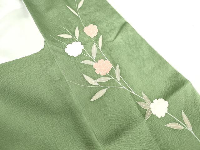 平和屋着物●訪問着　枝垂れ花　暈し染め　金彩　正絹　逸品　DABH0690op