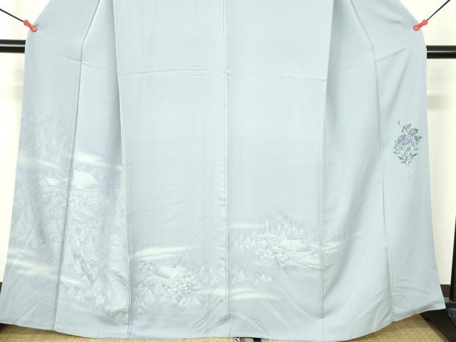 平和屋着物●訪問着　風景地紋　暈し染め　正絹　逸品　DABH0693op