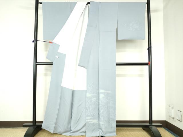 平和屋着物●訪問着　風景地紋　暈し染め　正絹　逸品　DABH0693op