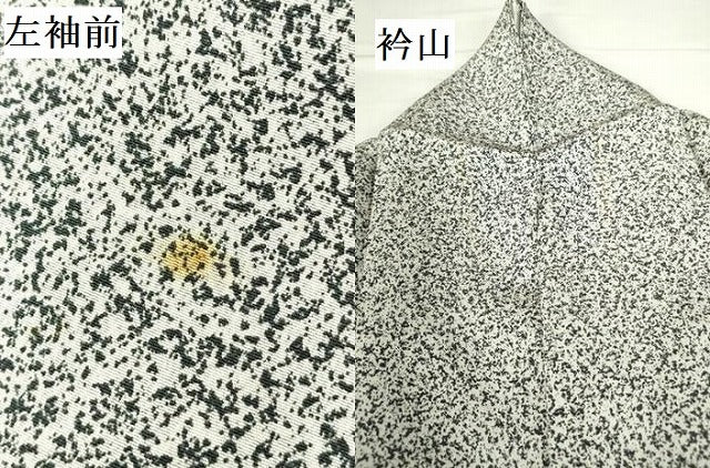 平和屋着物●訪問着　草花　たたき染め　金彩　正絹　逸品　DABH0694op