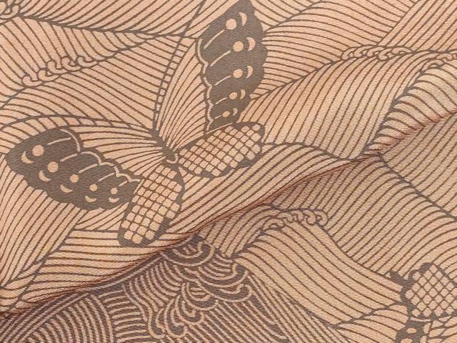 平和屋着物●人間国宝　南部芳松　突彫り　訪問着　立波花文　正絹　逸品　DABH0695op