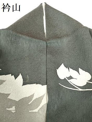 平和屋着物●訪問着　蔦の葉シルエット　金彩　正絹　逸品　DABH0698op
