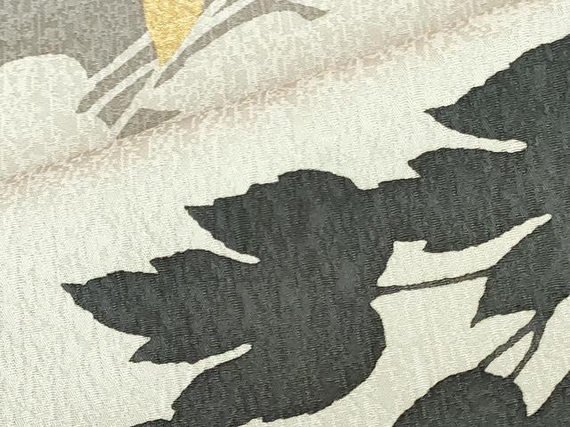 平和屋着物●訪問着　蔦の葉シルエット　金彩　正絹　逸品　DABH0698op