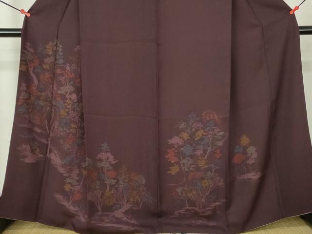 平和屋着物●訪問着　風景文　ろうけつ染め　正絹　逸品　DABH0700op