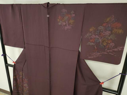 平和屋着物●訪問着　風景文　ろうけつ染め　正絹　逸品　DABH0700op