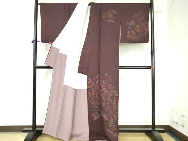 平和屋着物●訪問着　風景文　ろうけつ染め　正絹　逸品　DABH0700op