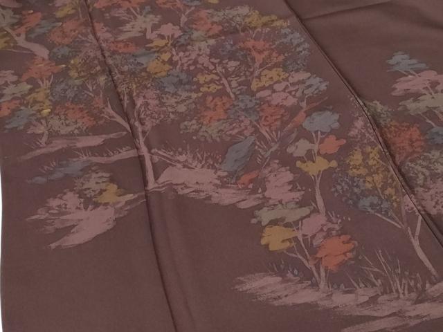 平和屋着物●訪問着　風景文　ろうけつ染め　正絹　逸品　DABH0700op