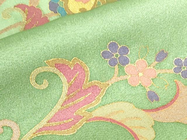 平和屋着物●訪問着　正倉院花唐草文　暈し染め　金彩　正絹　逸品　DABH0701op