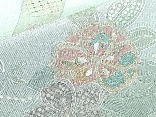 平和屋着物●中国三大刺繍　スワトウ刺繍　汕頭刺繍　総刺繍　訪問着　花熨斗文　暈し染め　金糸　さが美扱い　正絹　逸品　DABH0704op