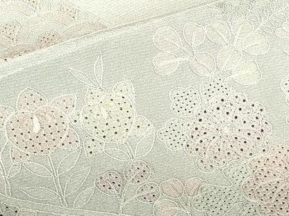 平和屋着物●中国三大刺繍　スワトウ刺繍　汕頭刺繍　総刺繍　訪問着　宝尽くし吉祥花文　暈し染め　正絹　逸品　DABH0705op
