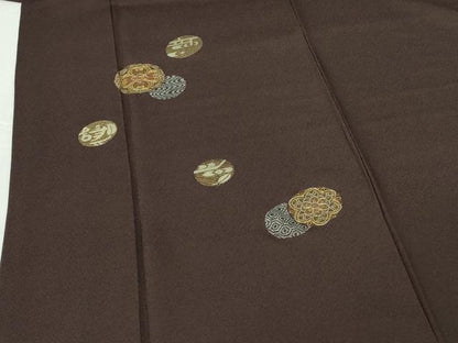 平和屋着物●訪問着　竹屋町刺繍　正倉院花文　金銀糸　さが美扱い　正絹　逸品　DABH0718op
