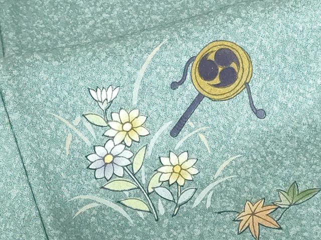 平和屋着物●訪問着　童子遊び　暈し染　金彩　正絹　逸品　DABH0719op
