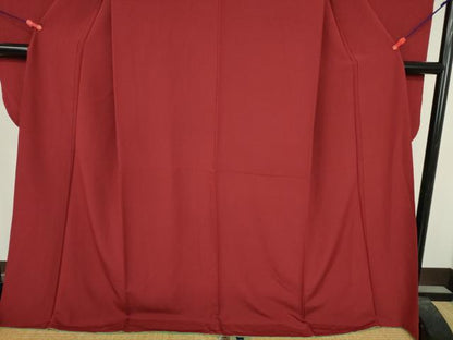 平和屋着物●豪華振袖　ボルドー色　正絹　逸品　DABH0730op