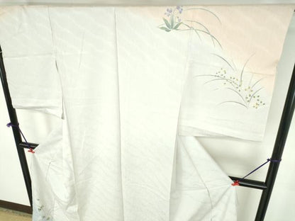 平和屋着物●訪問着　草花　暈し染め　金彩　仮絵羽　正絹　逸品　未使用　DABH0738op