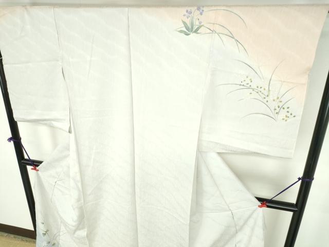平和屋着物●訪問着　草花　暈し染め　金彩　仮絵羽　正絹　逸品　未使用　DABH0738op